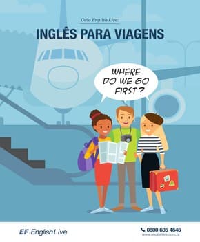 Capa de Guia de Inglês para Viagens